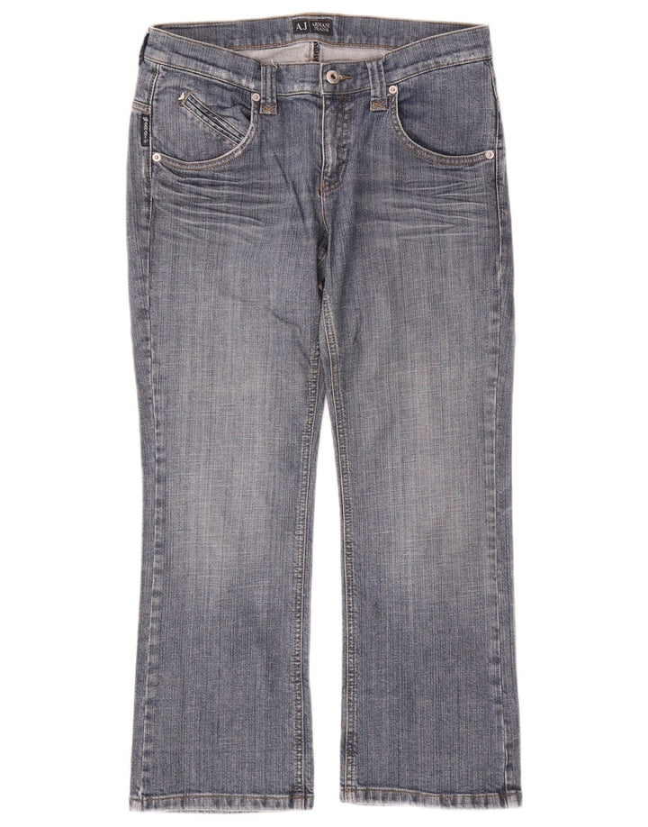 Jeans retos femininos Armani W28 L26 algodão azul