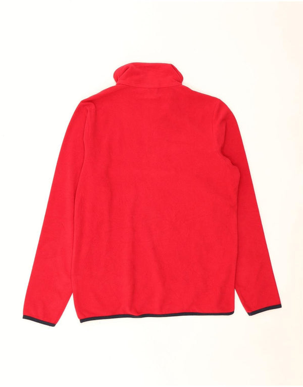 Lotto Mens Zip Neck Fleece Jumper XS Poliéster Vermelho