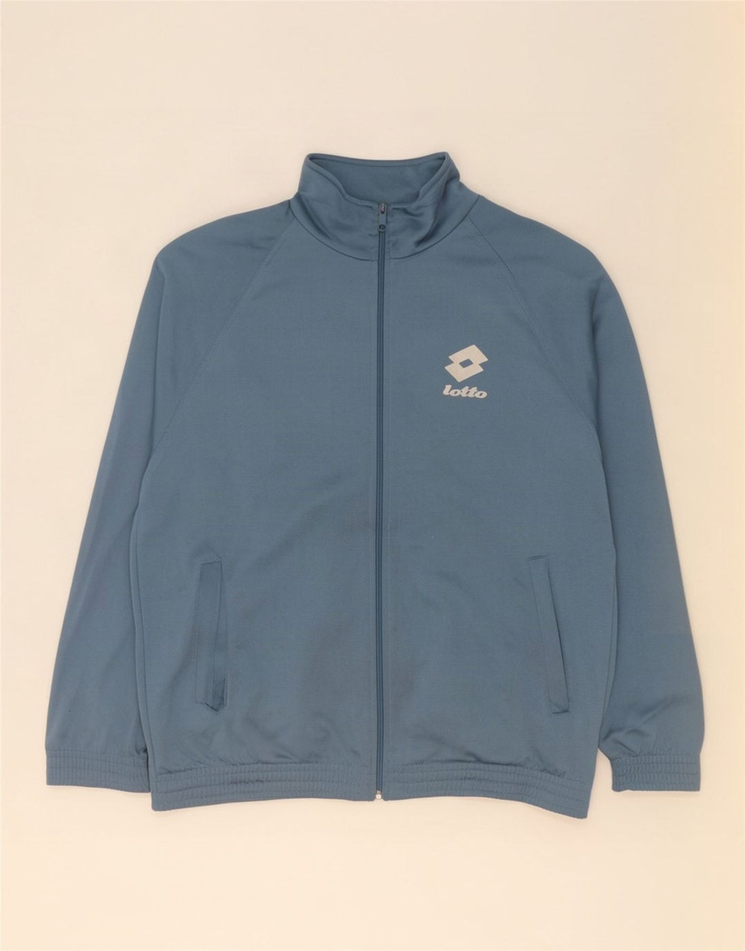 Lotto Mens Graphic Tracksuit Top Jacket Grande bloco colorido azul