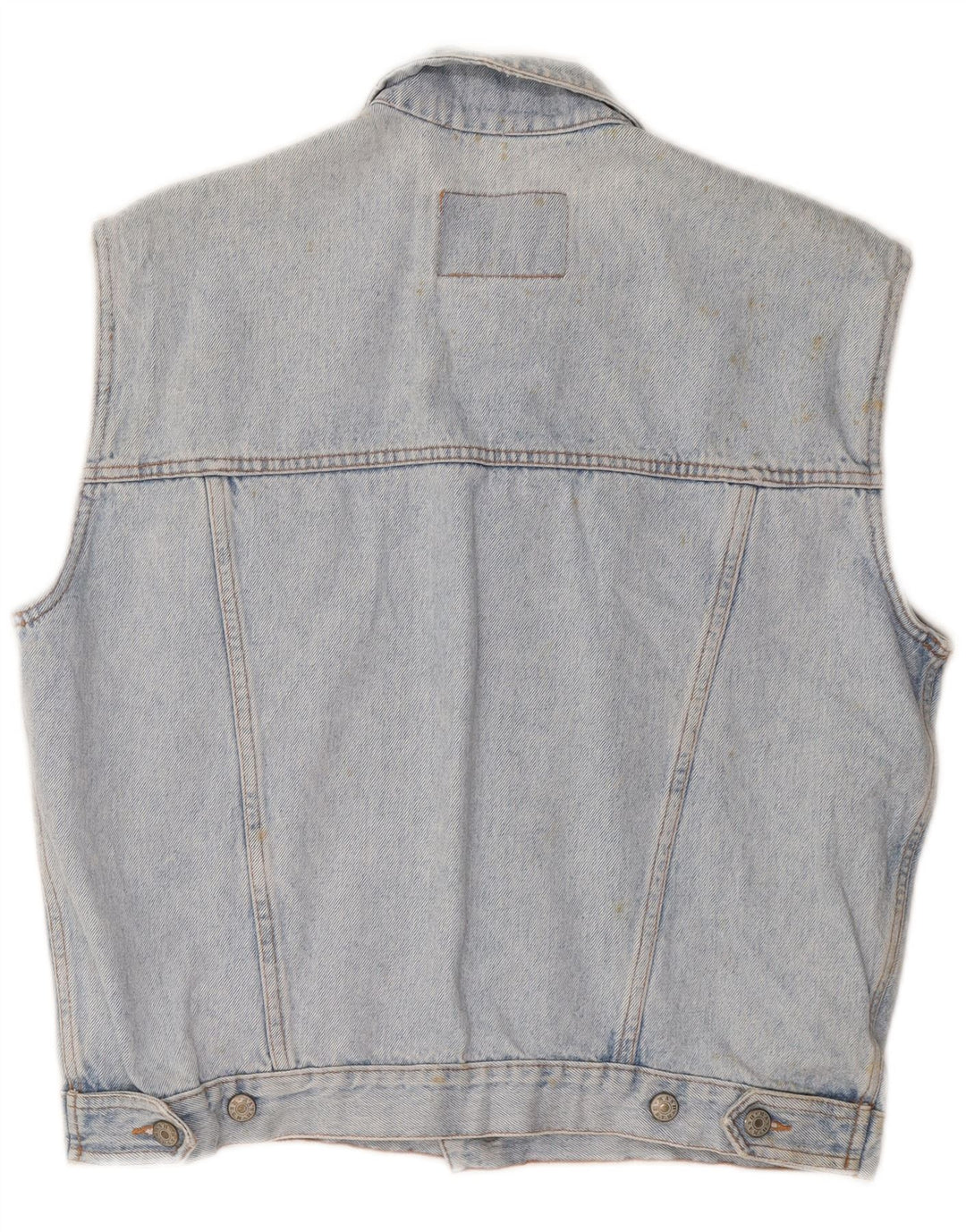Colete jeans masculino MASH UK 36 algodão azul pequeno
