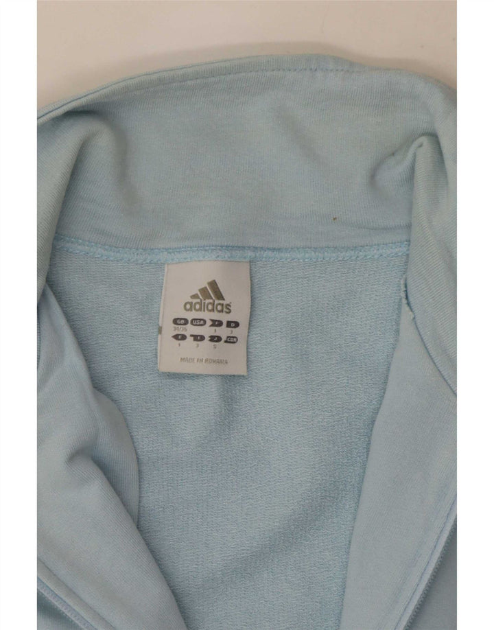 Adidas Mens Tracksuit Top Jacket UK 34/36 Pequeno Azul Algodão