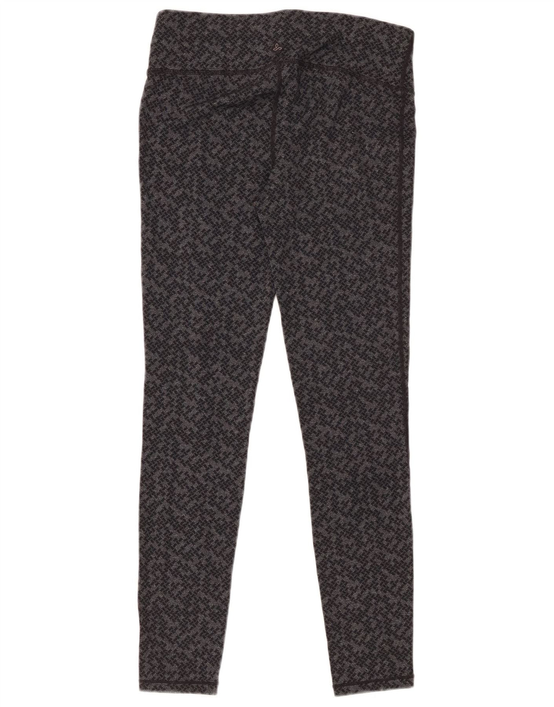 Leggings femininos PRANA Reino Unido 8 nylon geométrico cinza pequeno