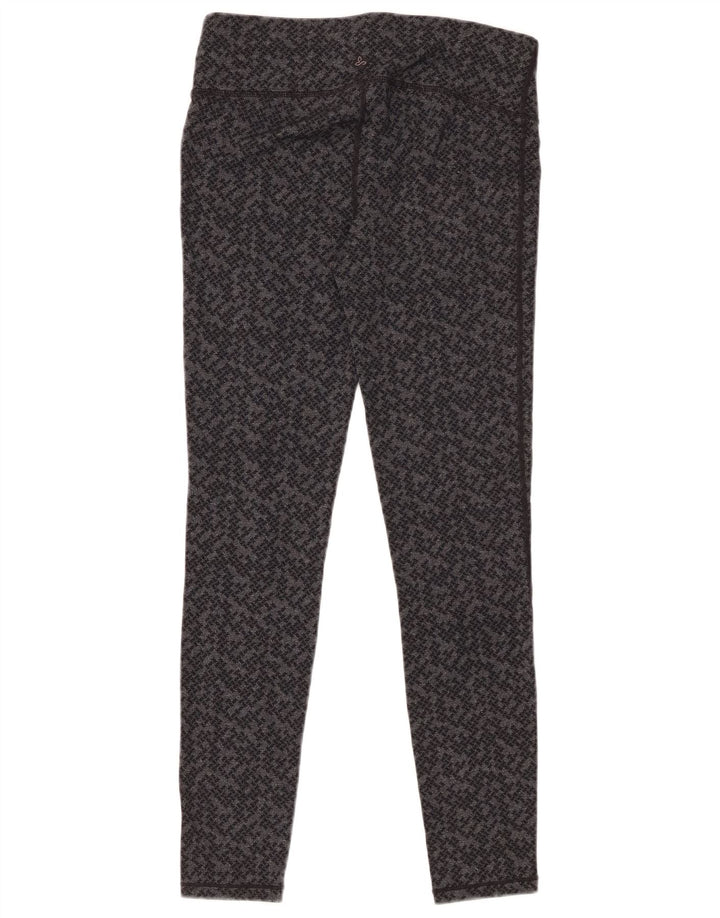 Leggings femininos PRANA Reino Unido 8 nylon geométrico cinza pequeno