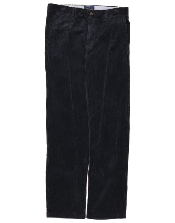 Calças de veludo Polo Ralph Lauren meninos 15-16 anos W30 L30 azul marinho