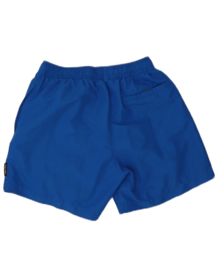 Shorts de natação masculino Calvin Klein azul médio