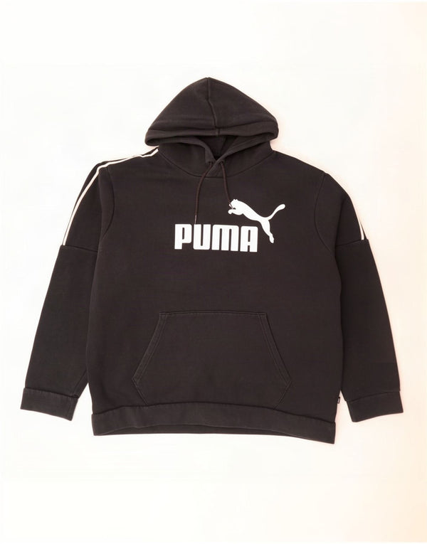 Puma Mens Graphic Hoodie Jumper XL Preto