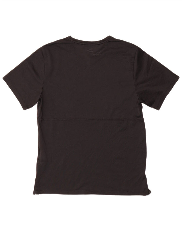 NIKE Mens Dri Fit Camiseta Top Pequeno Poliéster Preto