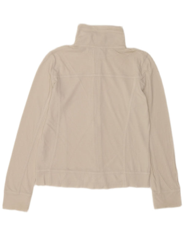 Jaqueta feminina Champion Easy Fit para treino UK 10 algodão branco pequeno