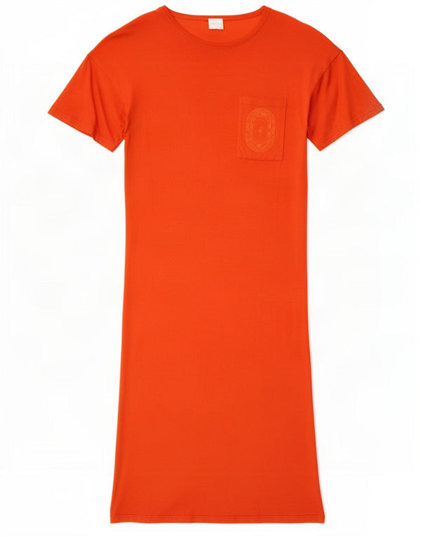 Camiseta feminina Trussardi IT 44 médio laranja