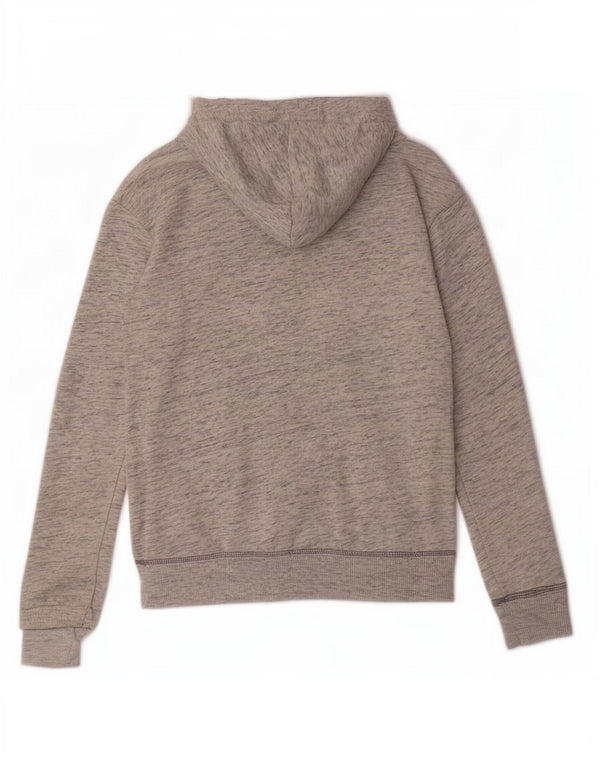 Jumper com capuz gráfico feminino Hollister UK 6 XS cinza manchado