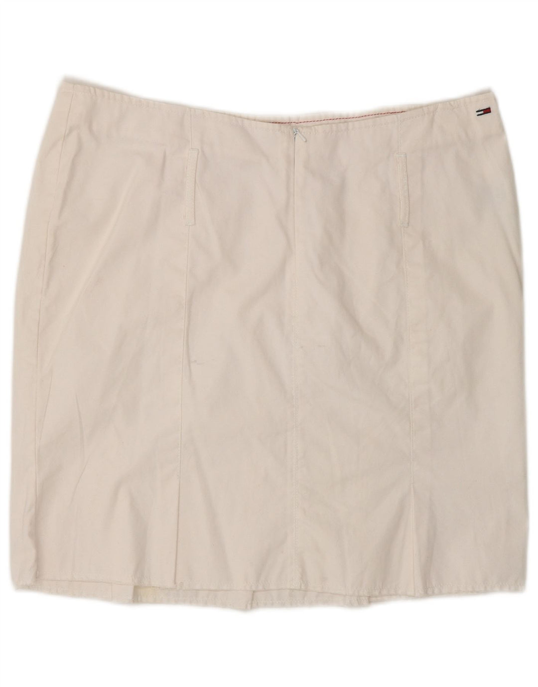 Minissaia feminina Tommy Hilfiger grande W32 algodão branco