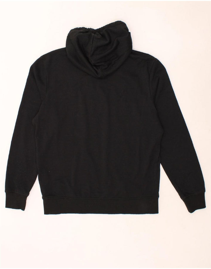 JACK & JONES Mens Graphic Hoodie Jumper Large Black Cotton Vintage Jack & Jones and Second-Hand Jack & Jones from Messina Hembry 