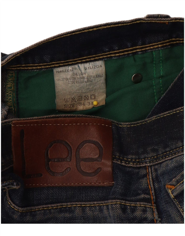 Lee Mens Dillon Loose Jeans W34 L31 Azul Marinho Algodão