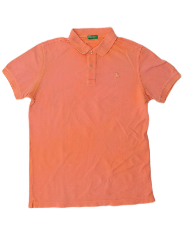 Polo Benetton Menino 13-14 Anos 3XL Laranja