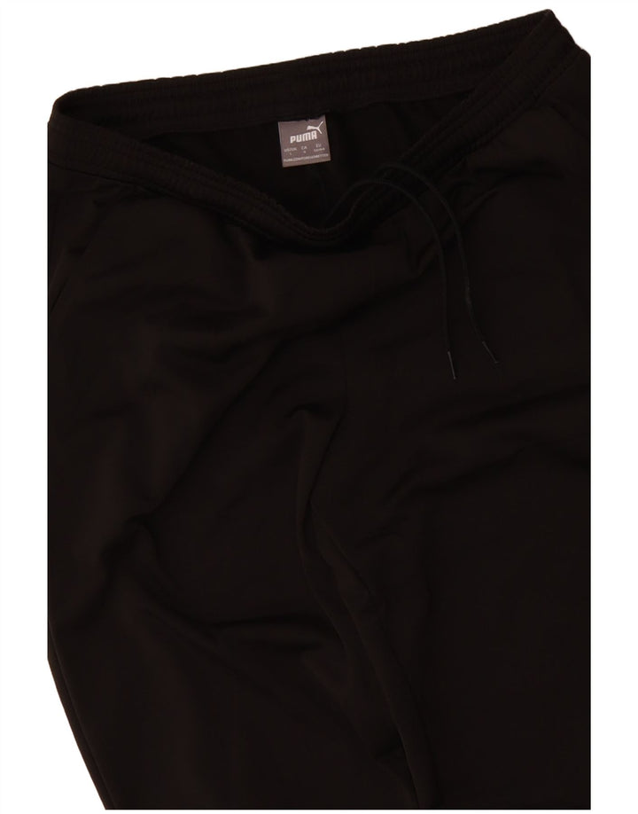 Calça de treino masculina PUMA grande poliéster preto