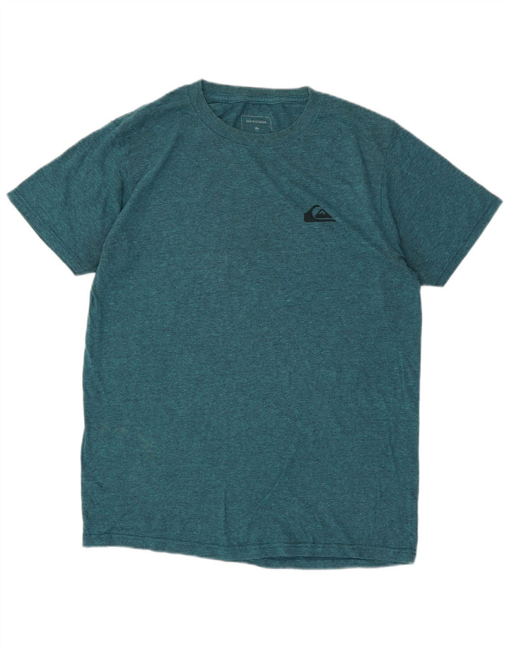 Camiseta masculina Quiksilver Regular Fit Top de algodão azul médio