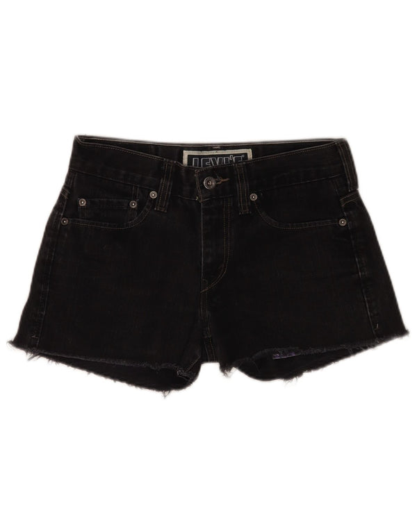 Shorts jeans feminino Levi's 511 skinny W30 médio preto algodão