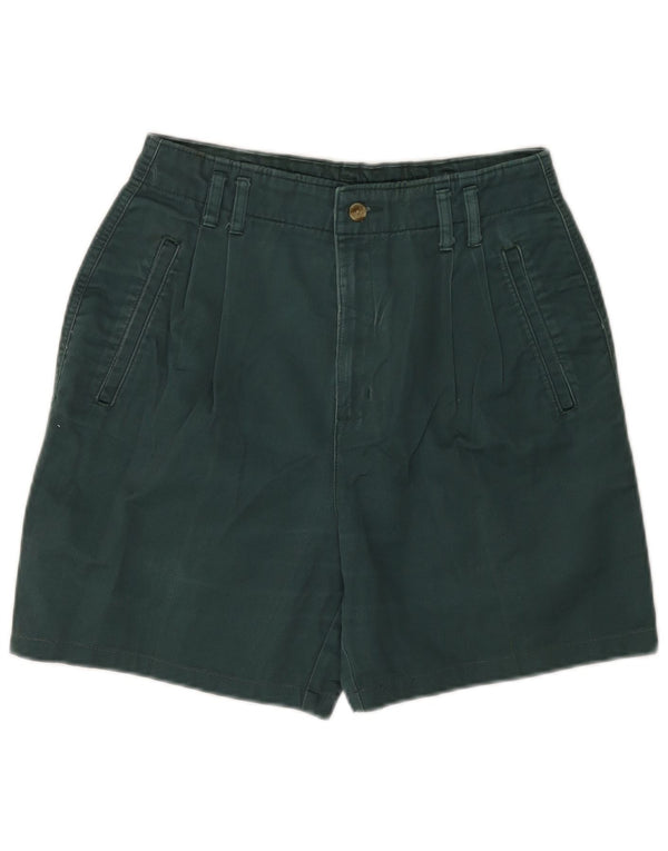 Shorts Chino feminino Dockers com cintura alta e cintura alta EUA 8 médio W26 algodão verde