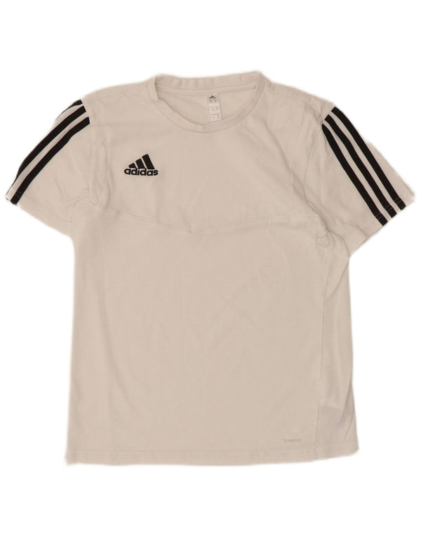 Camiseta Adidas Climalite Feminina Top UK 6 XS Algodão Branco
