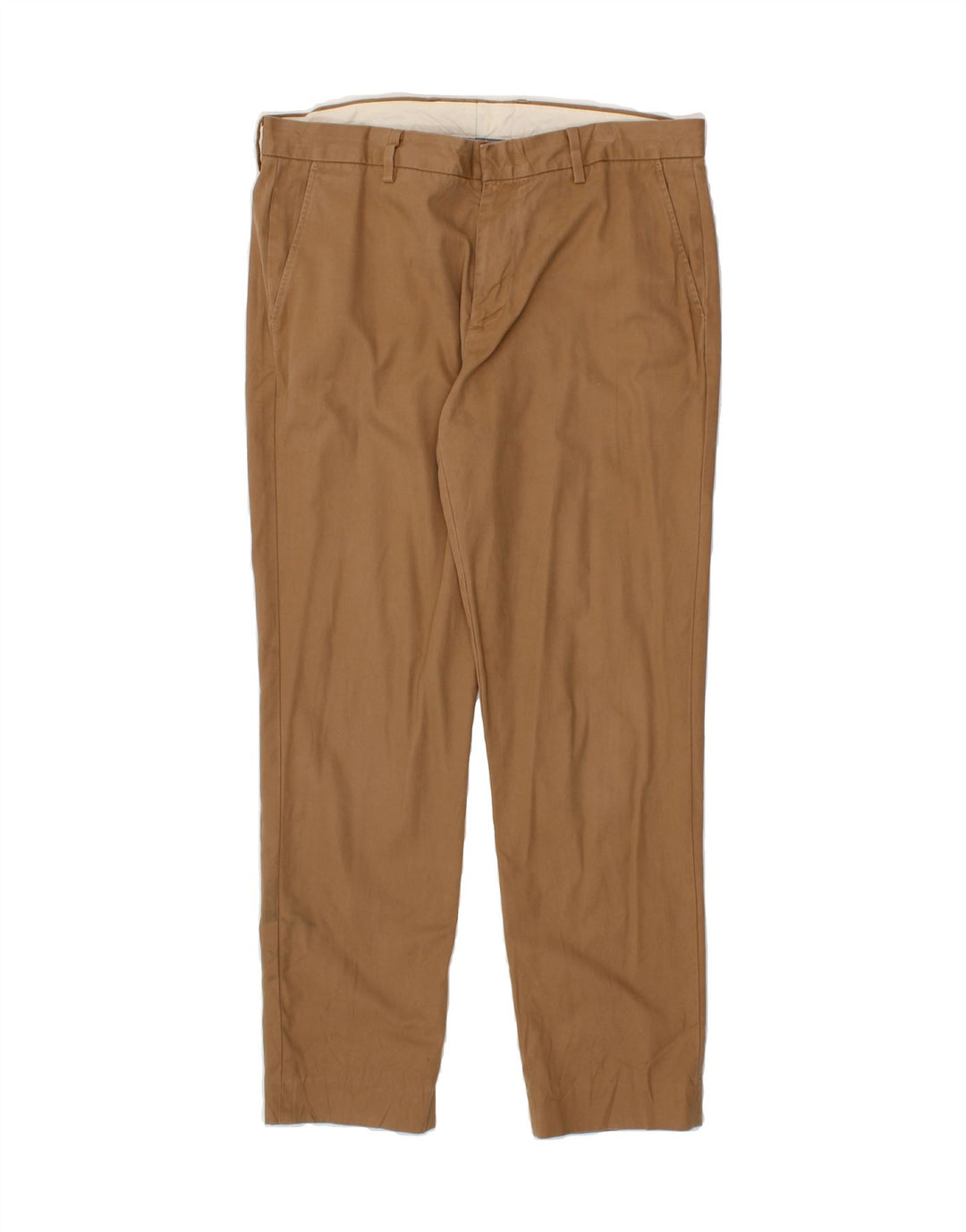 J. CREW Mens BOWERY Slim Chino Trousers W33 L30  Brown Cotton Vintage J. Crew and Second-Hand J. Crew from Messina Hembry 