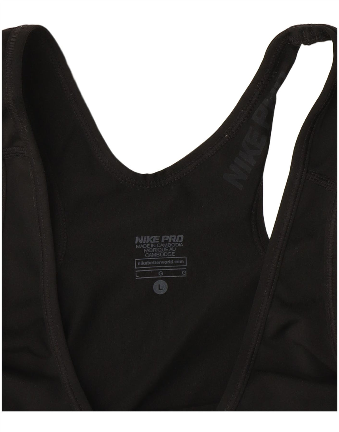 Colete gráfico Nike feminino Dri Fit Top UK 14 grande preto