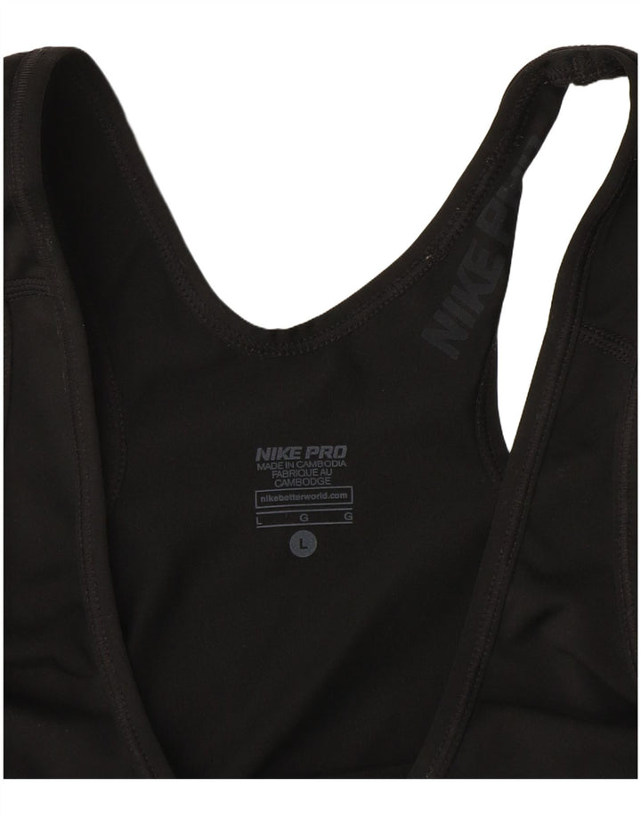 Colete gráfico Nike feminino Dri Fit Top UK 14 grande preto