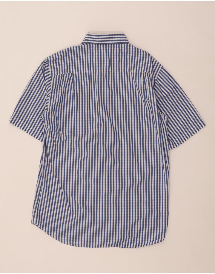 Camisa masculina de manga curta Paul & Shark Yachting tamanho 40 guingão azul médio