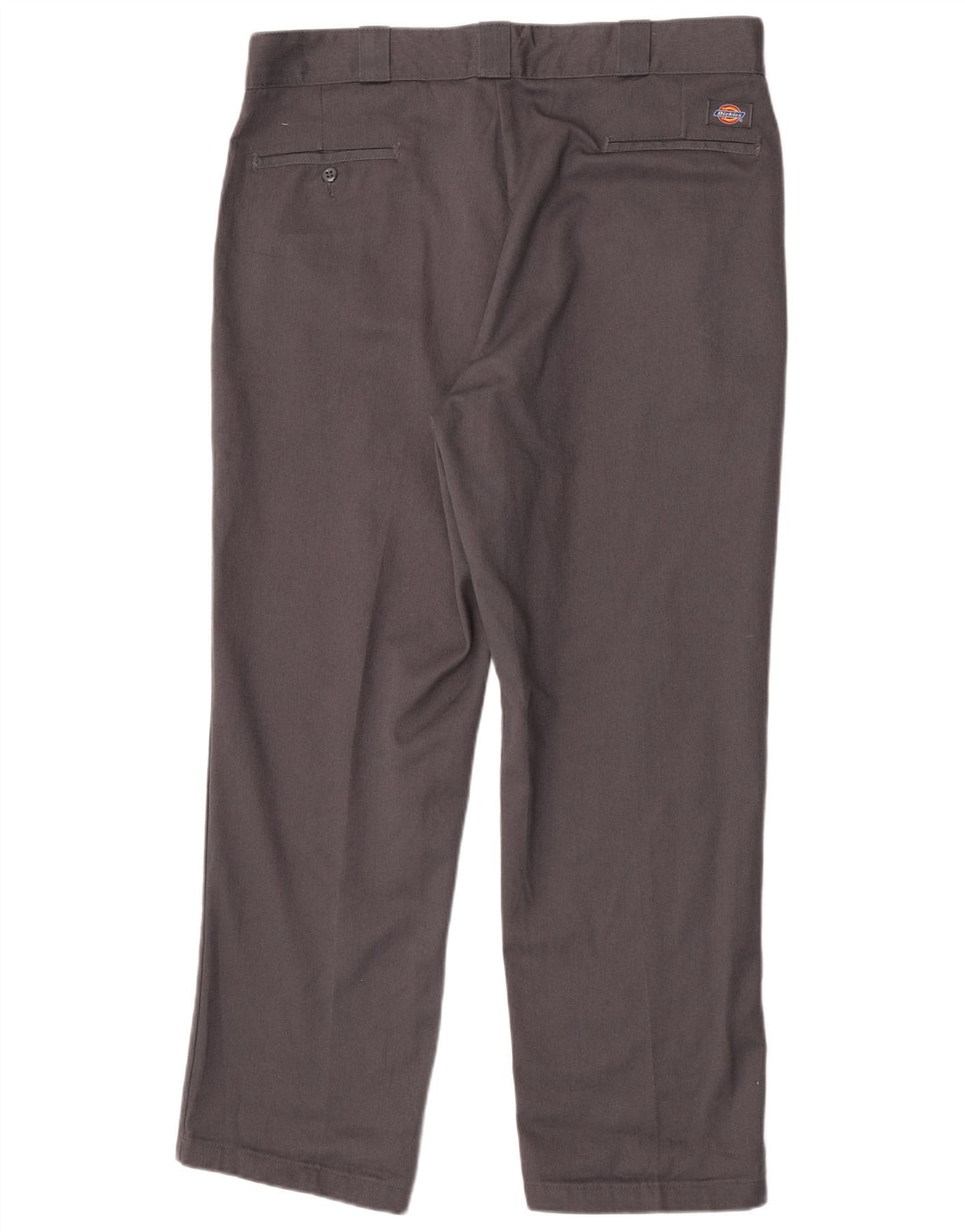 Calças Dickies Mens Straight Chino W38 L30 Cinza Poliéster