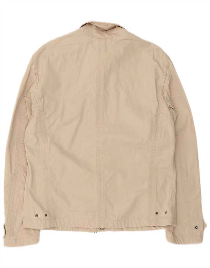 Jaqueta bomber masculina Invicta UK 40 grande algodão bege