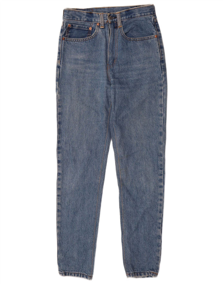 Calça jeans feminina Levi's 550 Tapered W28 L30 azul algodão