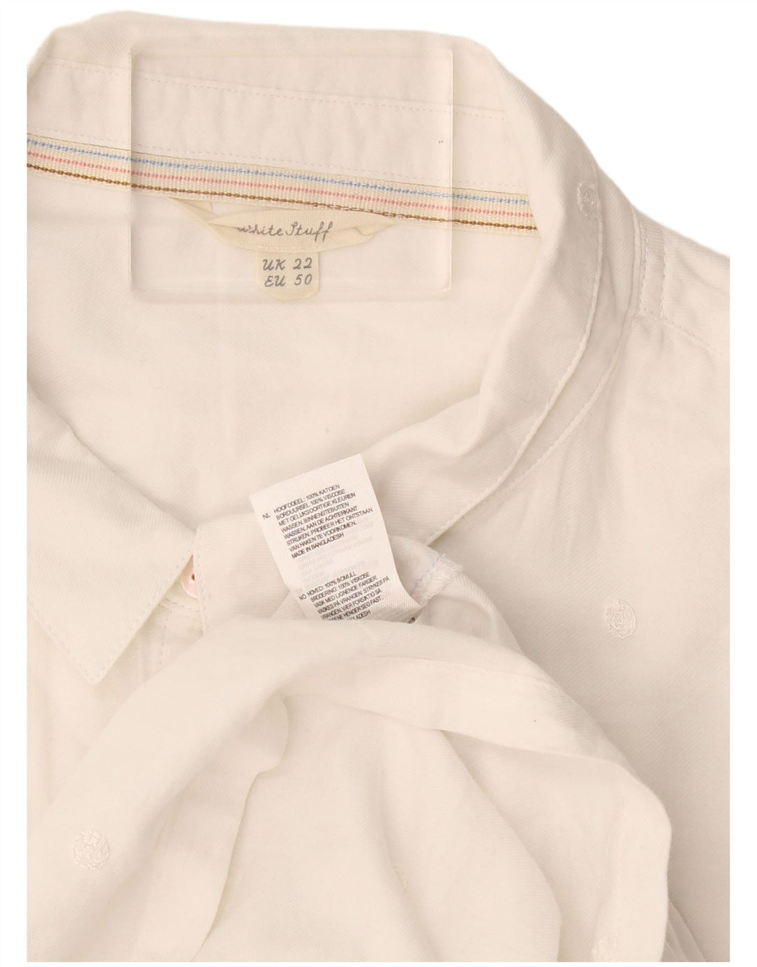 Camisa feminina White Stuff UK 22 3XL algodão