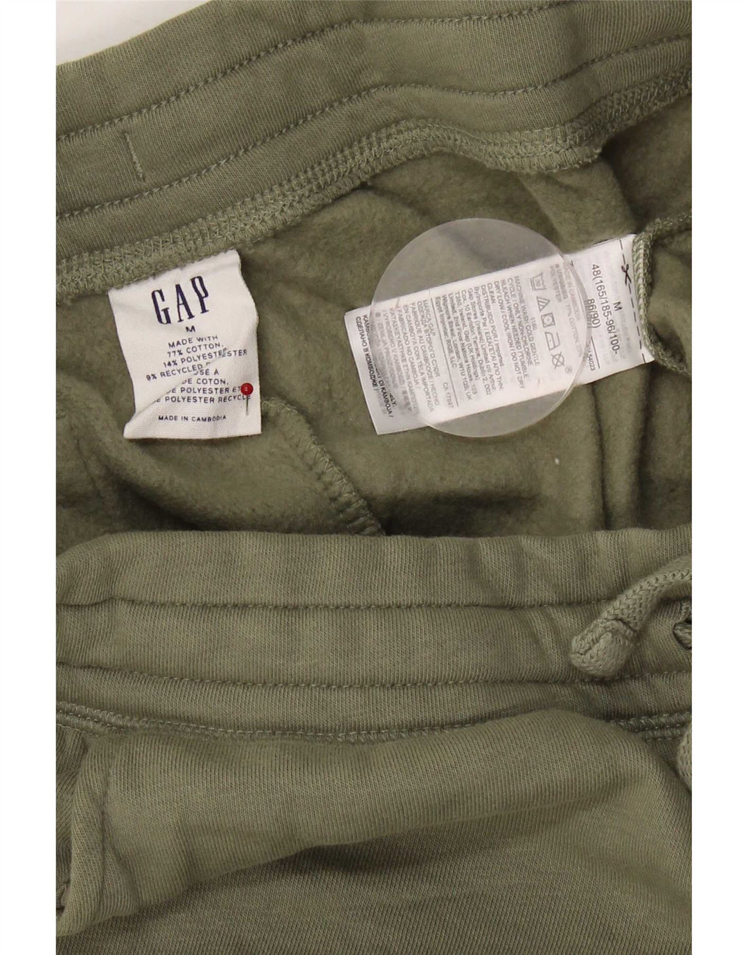 Gap Mens Cargo Calças de treino Joggers Médio Algodão Cáqui
