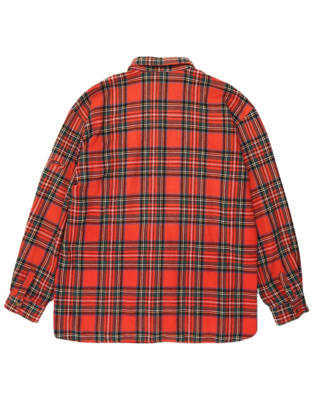 Camisa masculina vintage de flanela XL xadrez vermelho