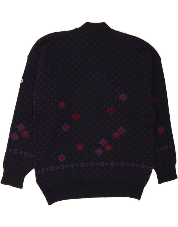 Suéter masculino NORTH POLE com gola tartaruga 2XL azul marinho Fair Isle Wool