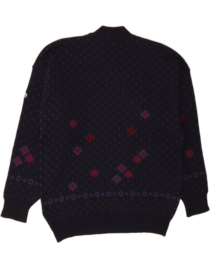 Suéter masculino NORTH POLE com gola tartaruga 2XL azul marinho Fair Isle Wool