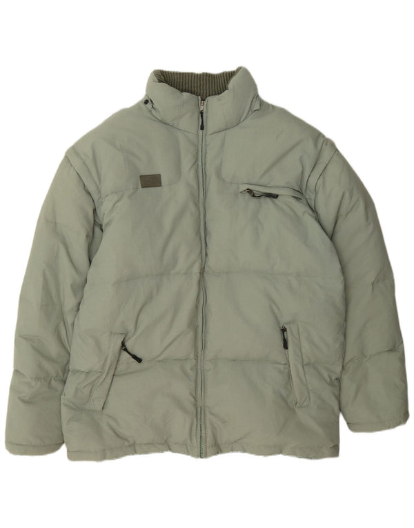 Jaqueta acolchoada masculina Fila UK 44 2XL poliamida verde