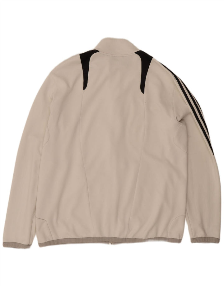 Adidas Mens Climalite Tracksuit Top Jacket XL Branco Poliéster