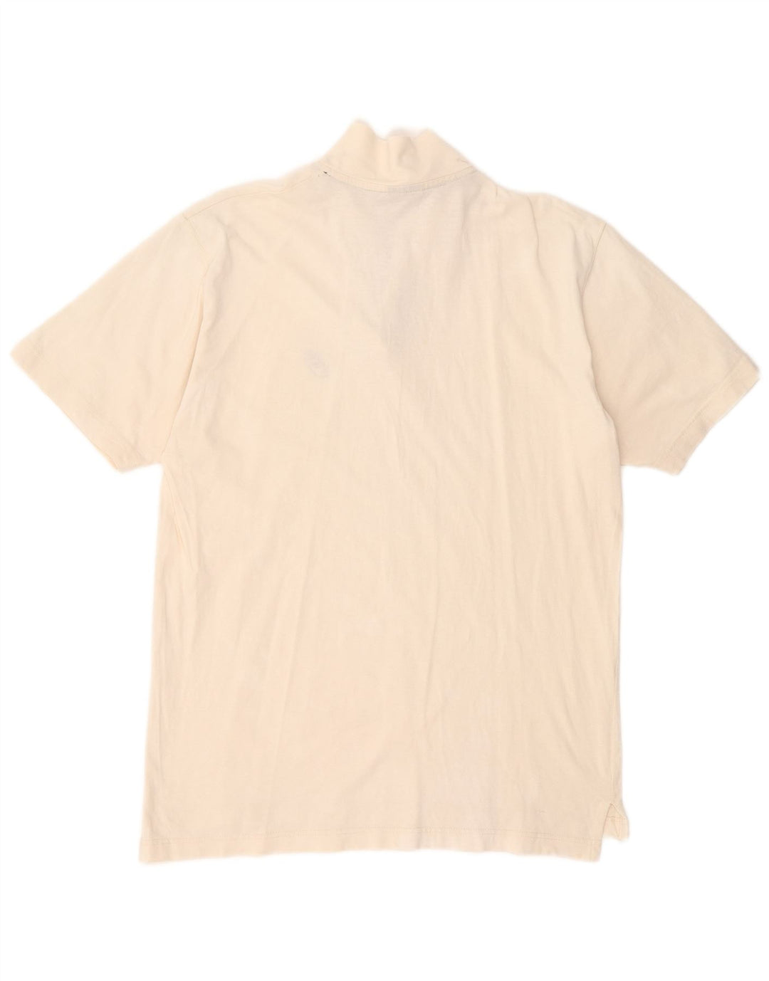 Camiseta masculina ASICS com decote em zíper grande branco