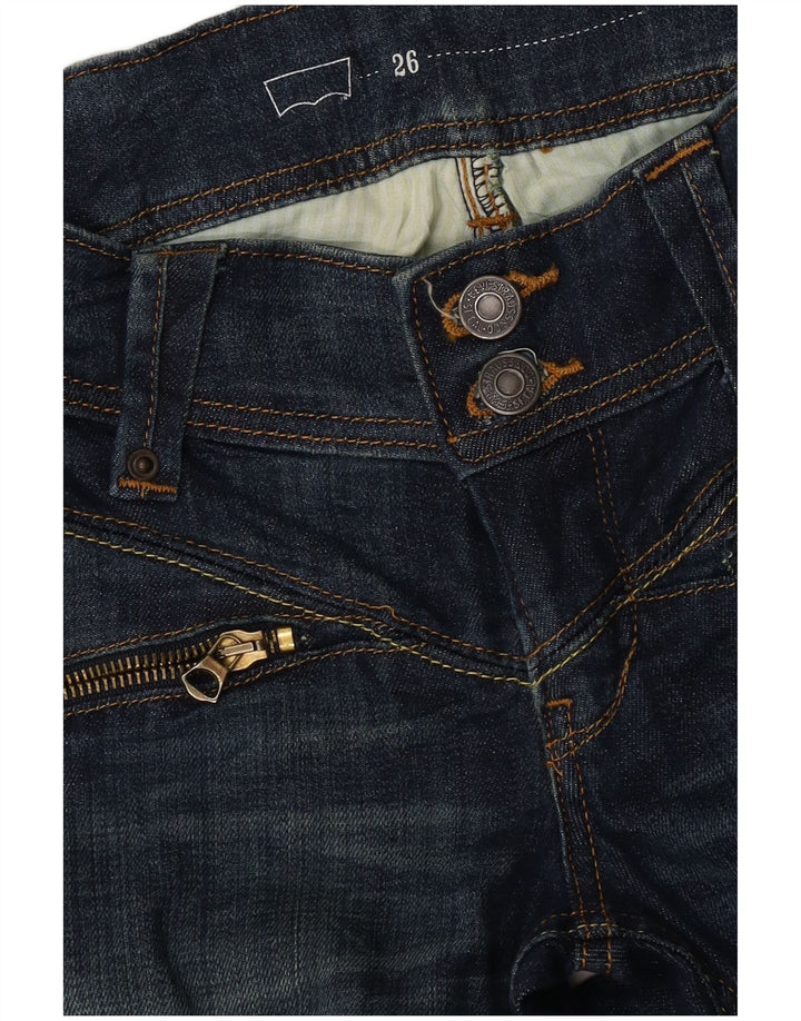Jeans retos femininos Levi's W26 L32 azul