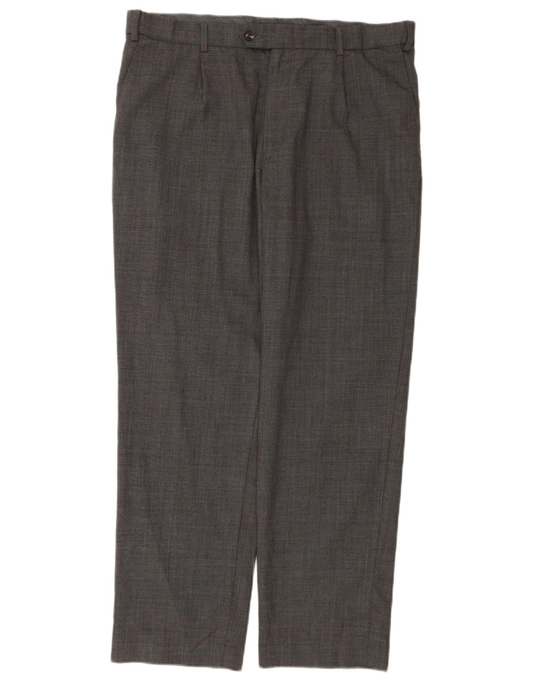 Calça masculina Marks & Spencer reta regular fit W36 L31 lã cinza
