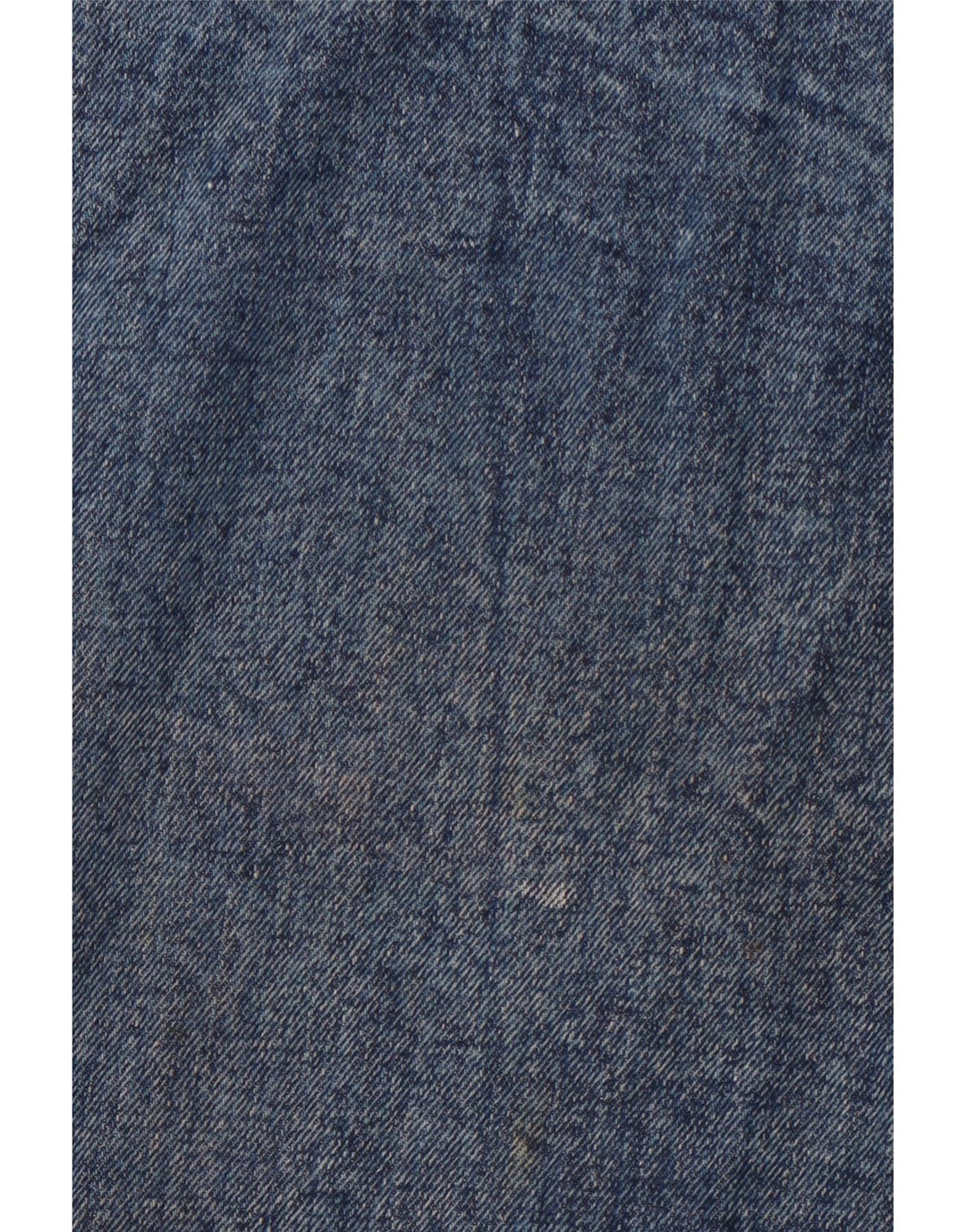 Saia jeans feminina VINTAGE W30 bloco colorido azul médio