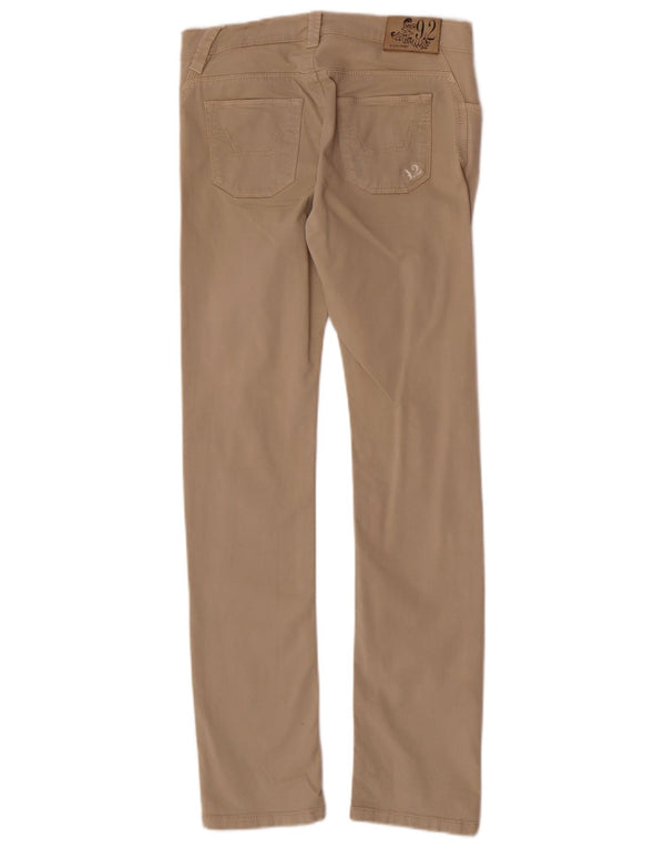 9.2 by Carlo Chionna Calças casuais para meninas 15-16 anos XL W28 L30 Bege