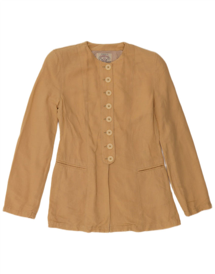 Jaqueta blazer feminina ARMANI JEANS IT 40 pequena viscose bege