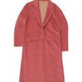 Sobretudo feminino Marks & Spencer UK 8 pequeno poliéster rosa