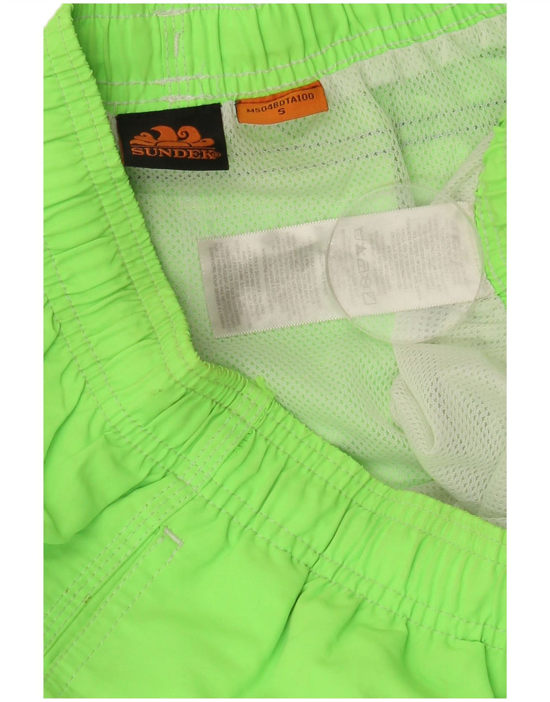 Shorts de natação masculino SUNDEK pequeno poliéster verde
