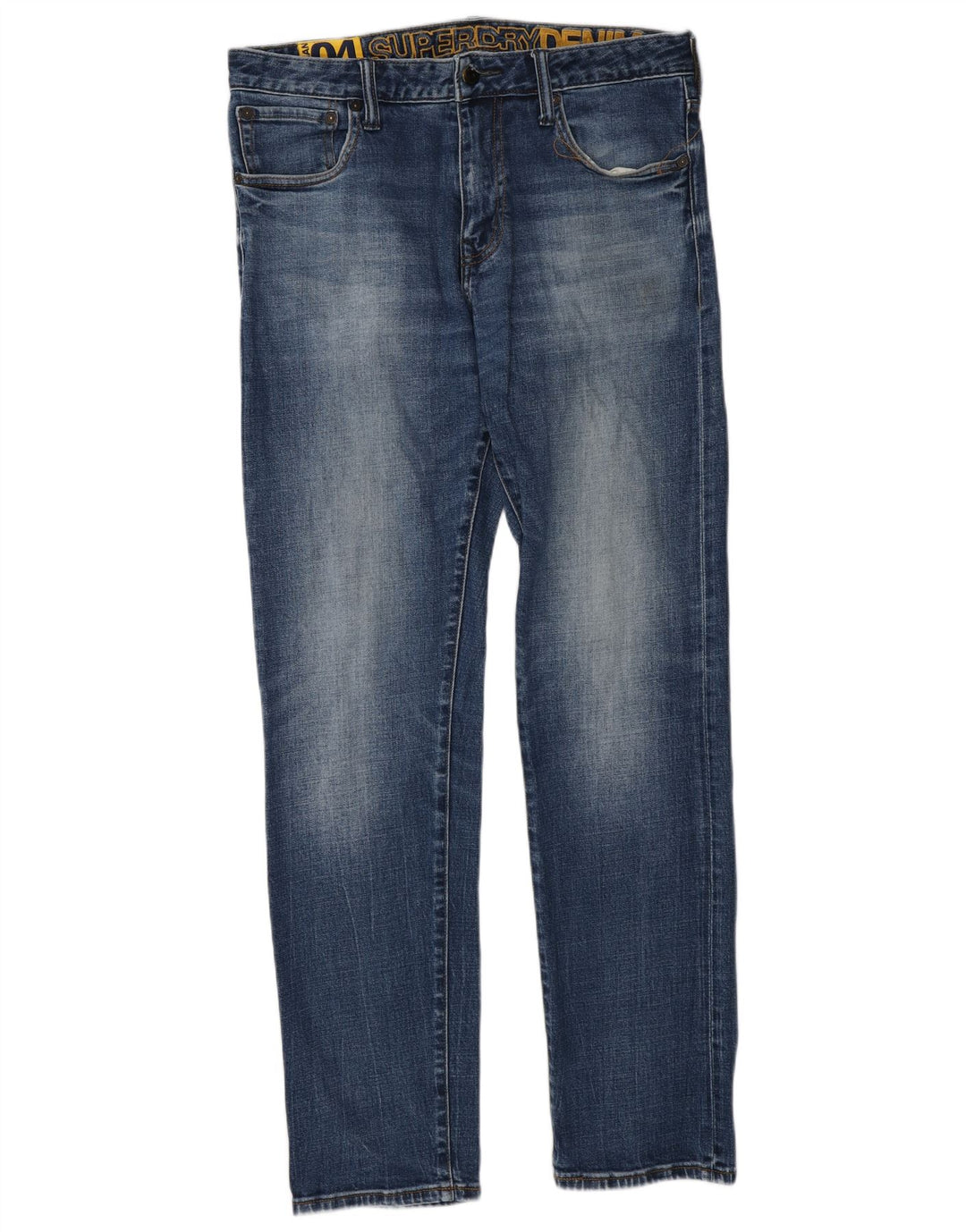 Jeans Superdry Masculino Slim W32 L34 Azul Algodão