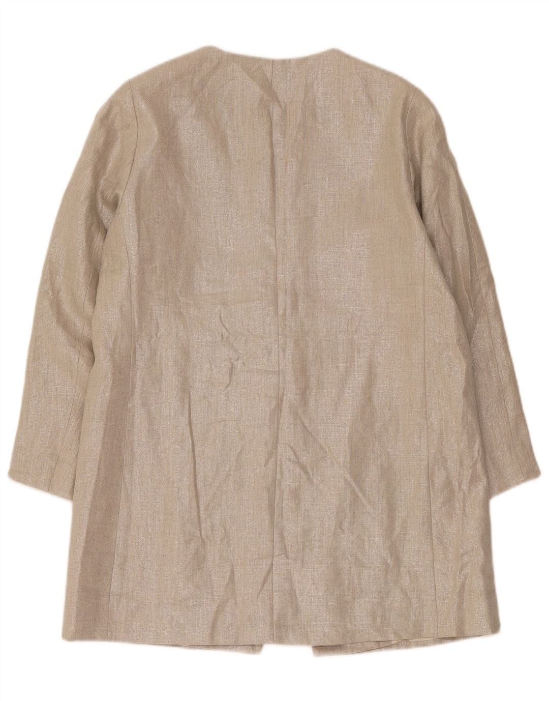 Jaqueta blazer feminina Zara manga 3/4 Reino Unido 14 grande cinza