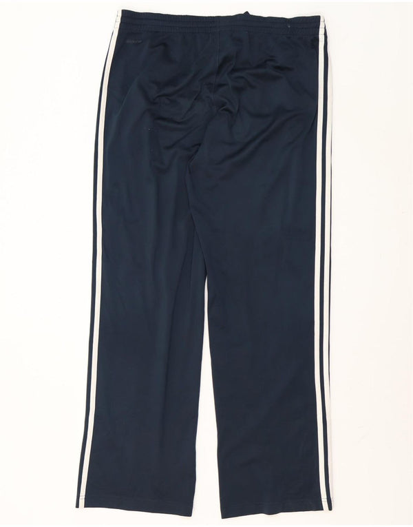 Calça de treino masculina Adidas Clima 365 poliéster azul marinho médio