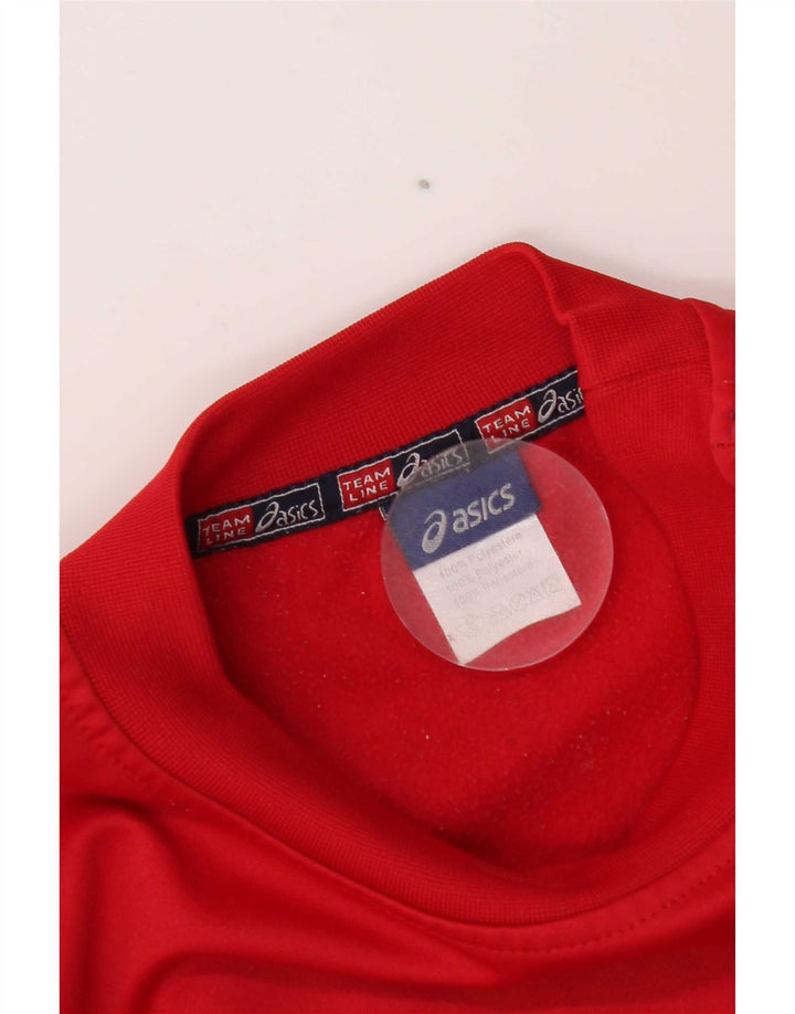 Asics Masculino Regular Fit Suéter Jumper Médio Vermelho Poliéster Esportes