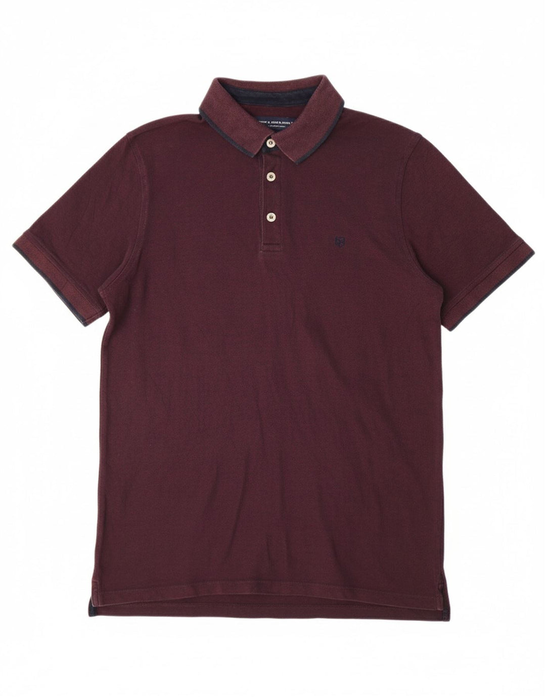 Camisa polo masculina JACK & JONES grande Borgonha